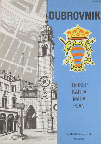 Dubrovnik t�rk�p / Karta / Mapa / Plan