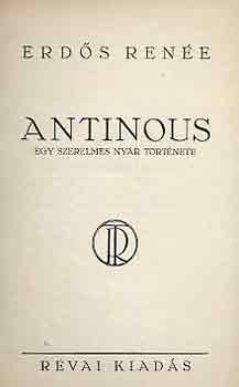 Erd�s Ren�e - Antinous