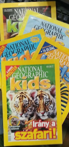 National Geographic Kids 2006. június + július+ augusztus+ október+ november 5db szám egyben