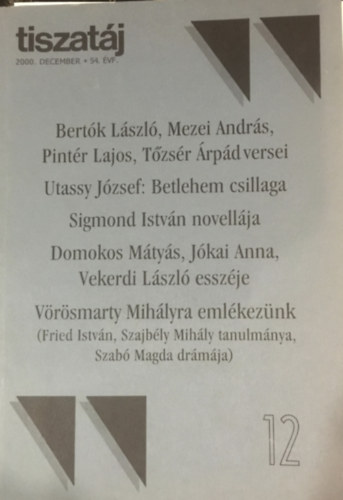 Olasz S�ndor  (szerk.) - Tiszat�j 54. �vf. 12. sz�m