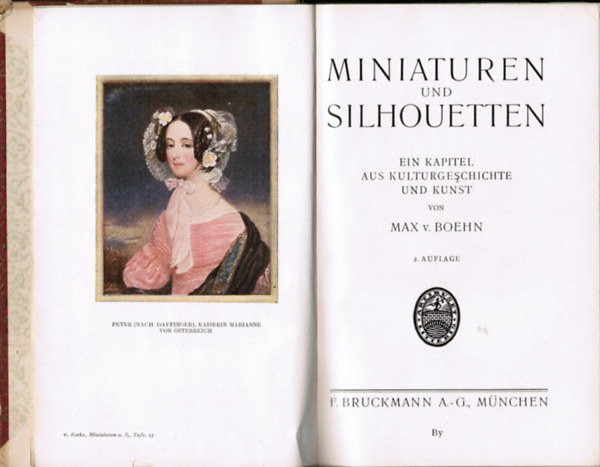 Max v. Boehn - Miniaturen und silhouetten