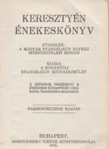 Keresztyn nekesknyv