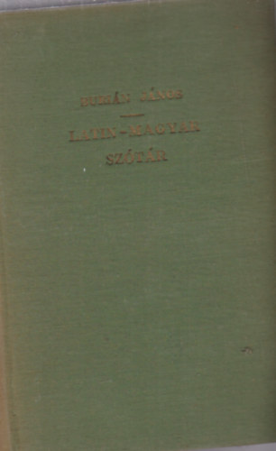 Buri�n J�nos - Latin-magyar sz�t�r