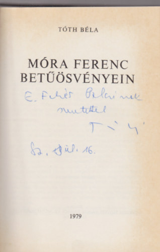 T�th B�la - M�ra Ferenc bet��sv�nyein