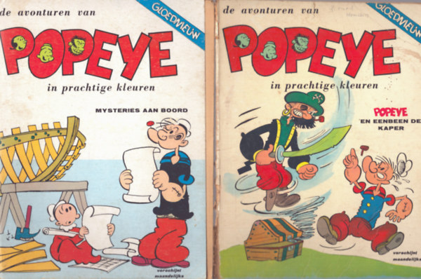 Nincs feltntetve - 3 db Popeye angol nyelv kpregny