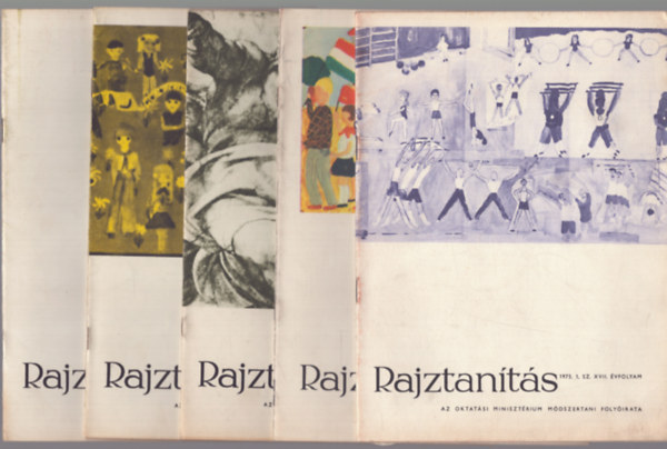 Aradi Jen szerk. - Rajztants - Az Oktatsi Minisztrium mdszertani folyirata - XVII.vf. 1975/1-5.szm