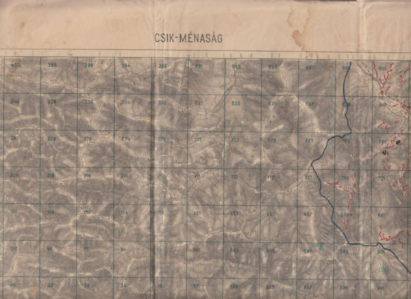 Csik-Ménaság (I. világháborús hadi térkép)