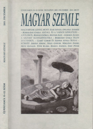 Kodol�nyi Gyula  (szerk) - Magyar szemle 2001. december