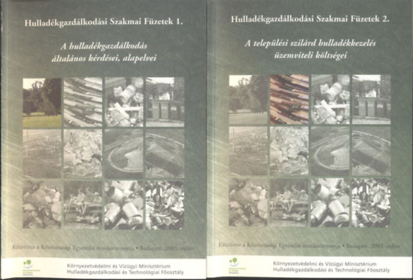 Hulladékgazdálkodási Szakmai Füzetek (10 db füzet, tokban)
