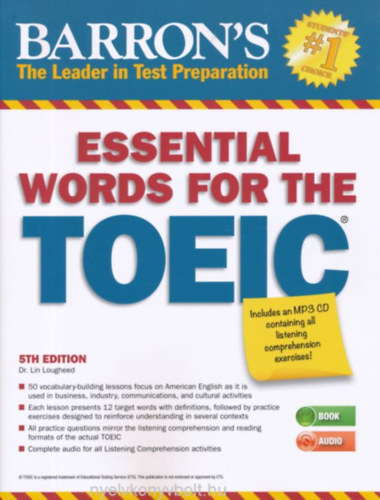 Lin Lougheed - Barron's Essential Words for the TOEIC with Mp3 Audio CD - 5th Edition