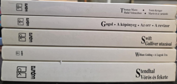 Nyikolaj Vasziljevics Gogol, Swift Jonathan, William Golding, Stendhal Thomas Mann - Eur�pa di�kk�nyvt�r k�nyvcsomag