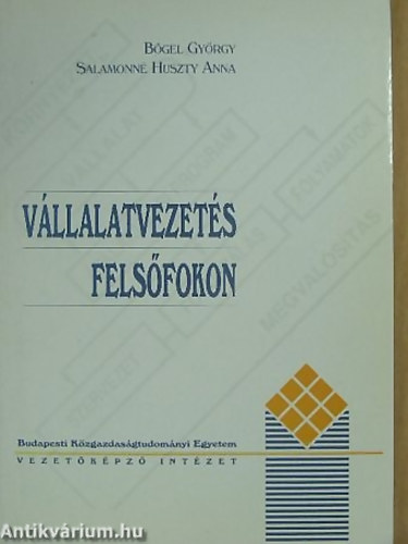 Bgel-Salamonn - Vllalatvezets felsfokon