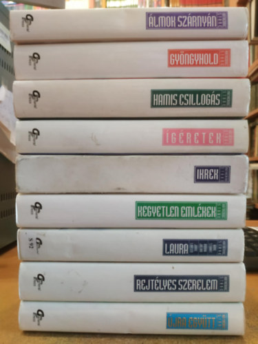 Katherine Stone - 9 db Katherine Stone: Álmok szárnyán; Gyöngyhold; Hamis csillogás; Ígéretek; Ikrek; Kegyetlen emlékek; Laura; Rejtélyes szerelem; Újra együtt