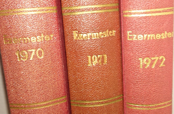 Az Ezermester magazin 3 évfolyama évenként egybekötve: 1970, 1971, 1972