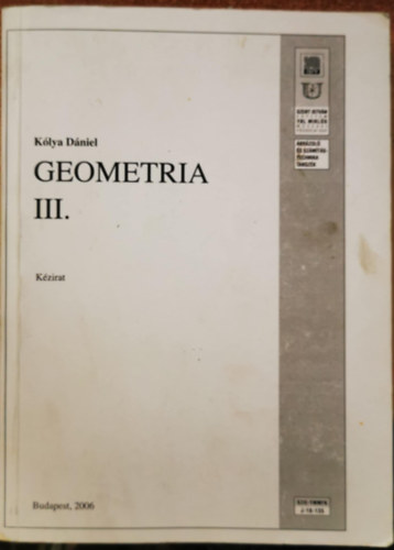 K�lya D�niel - Geometria III.