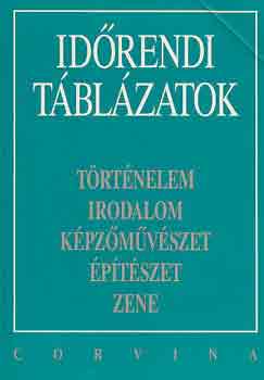 Id�rendi t�bl�zatok (t�rt�nelem, irodalom, k�pz�m�v.,�p�t�szet, zene)