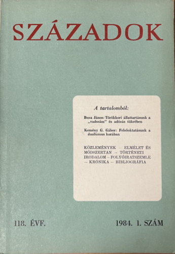 Századok 1984/3. (A Magyar Történelmi Társulat közlönye)