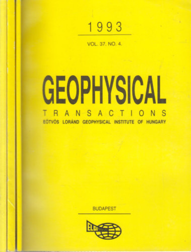 Hegybíró Zsuzsanna (szerk.) - Geophysical Transactions Vol. 37/1-4.