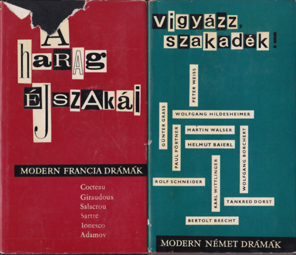 A harag jszaki (Modern Francia Drmk) + Vigyzz, szakadk! (Modern Nmet Drmk)- 2 m