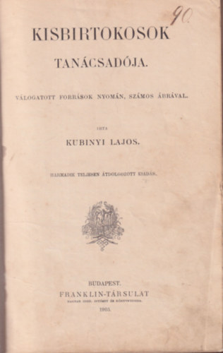 Kubinyi Lajos - Kisbirtokosok tancsadja