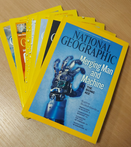 National Geographic - National Geographic 2010. január, február, március, november, december (5 db. szórványszám)