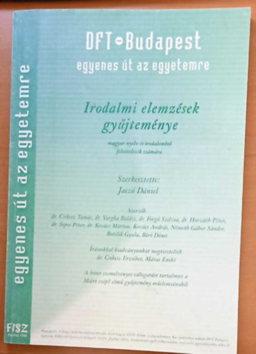 Jacz� D�niel - Irodalmi elemz�sek gy�jtem�nye