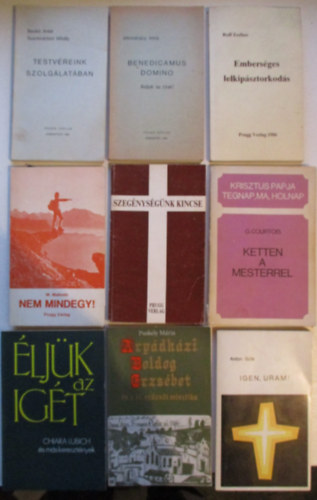 Tbb szerz - 9 db-os vallsi knyvcsomag (Igen uram!, Nem mindegy!, Szegnysgnk kincse...)