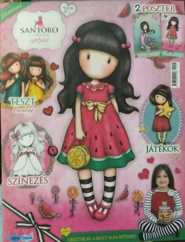 Gorjuss magazin - sz�nez�, foglalkoztat� poszterrel