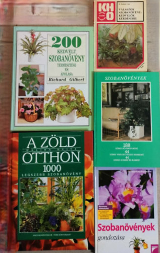 Szobanövényekkel kapcsolatos könyvcsomag 5db
