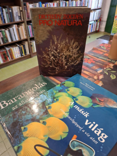 Dr. Rob Leewis Tildy Zolt�n - 3 db k�pes album: Barangol�s az �llatvil�gban, A m�sik vil�g (f�nyk�pez�g�ppel a v�z alatt), Pro Natura