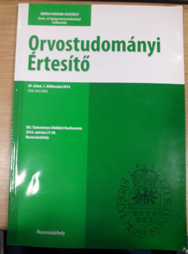 Orvostudom�nyi �rtes�t� - 87. k�tet, 1. k�l�nsz�m (2014)