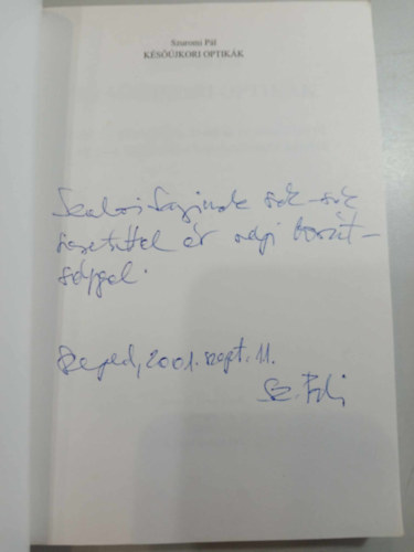 Szuromi P�l - K�s��jkori optik�k