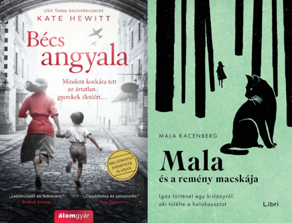 Mala Kacenberg Kate Hewitt - 2 db megható történet a holokausztról: Mala és a remény macskája + Bécs angyala