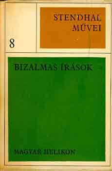 Stendhal - Bizalmas �r�sok