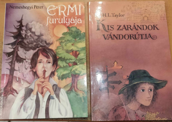 Nemeshegyi Péter H. L. Taylor - 2 db keresztény kötet: Ermi furulyája + Kis zarándok vándorútja