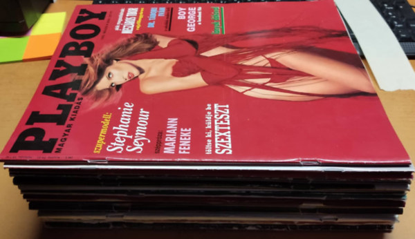 Hugh M. Hefner - 17 db Playboy Magazin, magyar, sz�rv�nysz�mok