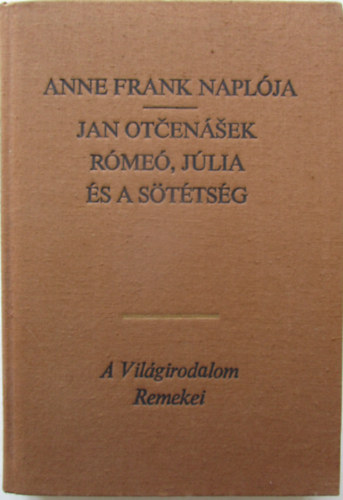 Anne- Otcensek, Jan Frank - Anne Frank naplja - Rme, Jlia s a sttsg