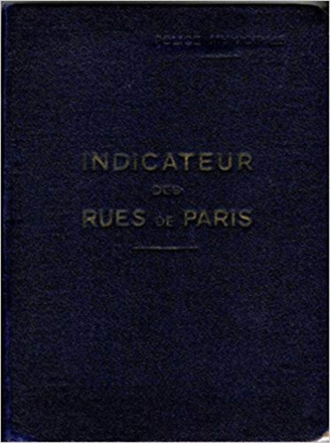 ismeretlen - Indicateur des rues de Paris
