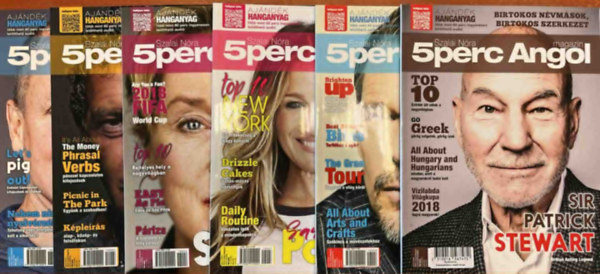 5 perc angol magazin 2018. (6 db) - februr, prilis, jnius, jlius, augusztus, szeptember