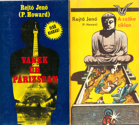 P. Howard (Rejtő Jenő) - 2 db Rejtő Jenő (P. Howard) mű - Vanek úr Párizsban + A szőke ciklon