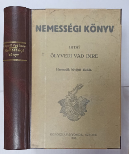 lyvedi Vad Imre - Nemessgi knyv