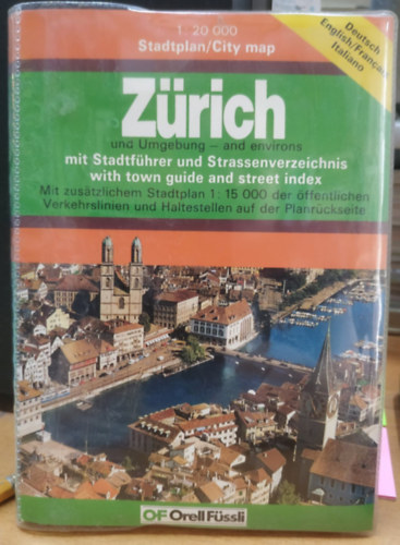 Orell F�ssli Verlag - Z�rich Stadtplan / City map 1 : 20.000