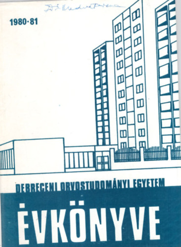 Bolodr Alajos - A Debreceni Orvostudomnyi Egyetem vknyve 1980-81.