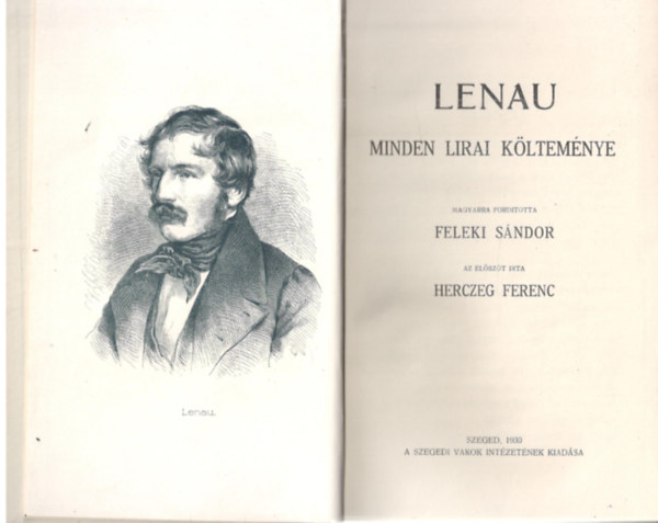Lenau - Lenau minden lirai k�ltem�nye