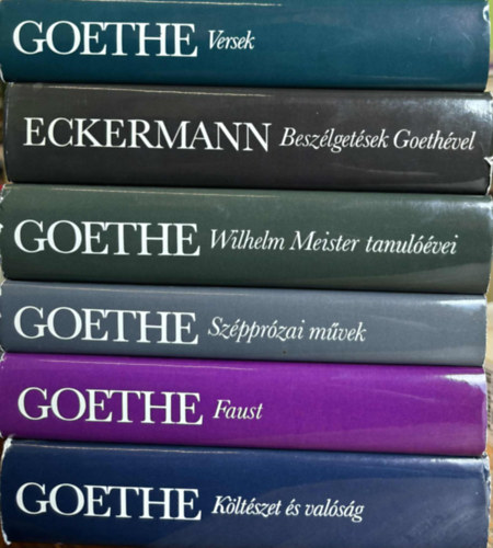 Johann Peter Eckermann Goethe - 6 db Goethe k�tet