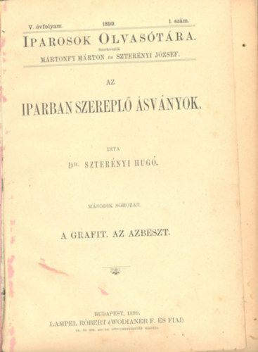 Dr. Szternyi Hug - Az iparban szerepl svnyok