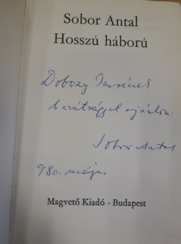 Sobor Antal - Hossz� h�bor�