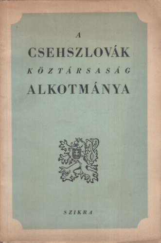 A Csehszlovák Köztársaság alkotmánya