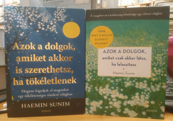 Haemin Sunim - 2 db Haemin Sunim: Azok a dolgok, amiket akkor is szerethetsz, ha tökéletlenek + Azok a dolgok, amiket csak akkor látsz, ha lelassítasz