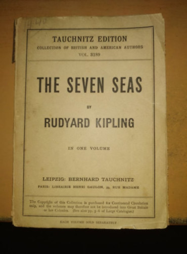 Rudyard Kipling - The seven seas